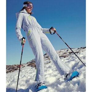 NWT Free People Movement All Prepped Ski Suit Steel Purple Small